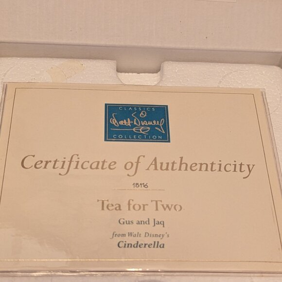 WDCC Gus & Jac "Tea for Two" From Cinderella Retired Signature Collection - Picture 5 of 15